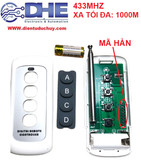 Remote RF 4 nút, 315MHz, xa 1000m, mã hàn 8 bit