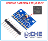 MPU6500 CẢM BIẾN 6 TRỤC 6DOF ( 3 CẢM BIẾN GIA TỐC + 3 CON QUAY HỒI CHUYỂN 3 TRỤC) GIAO TIẾP SPI, I2C