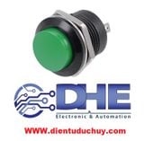 R13-507 nút nhấn nhả phi 16mm Xanh lá