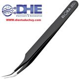 BỘ 2 NHÍP KẸP, GẮP LINH KIỆN: 1 NHÍP THẲNG, 1 NHÍP CONG (tốt)