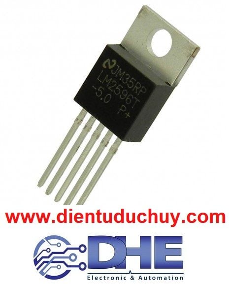 IC ổn áp xung hạ áp LM2596S - 5V, dòng điện tối đa 3A, điện áp vào tối đa 40VDC, kiểu chân cắm TO-220-5, chất lượng tốt