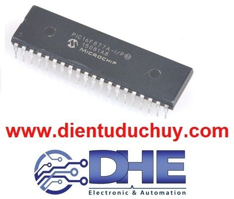 Vi điều khiển PIC 16F877A - DIP40  8bit Microchip, HÀNG CHÍNH HÃNG, YÊN TÂM SỬ DỤNG