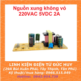 Nguồn xung không vỏ 5V - 10W - 2000mA - Điện áp đầu vào 220VAC