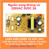Nguồn xung không vỏ 5V - 10W - 2000mA - Điện áp đầu vào 220VAC