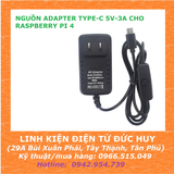 NGUỒN ADAPTER 5V 3A TYPE-C CHO RASPBERRY PI 4 4B ( CÓ CÔNG TẮC)