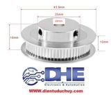 Puly bánh răng nhôm 60 răng GT2, trục 10mm, bản 6mm