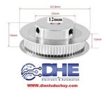 Puly bánh răng nhôm 60 răng GT2 trục 5mm bản rộng 6mm