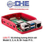 CASE VỎ HỘP RASPBERRY PI 4 NHỰA CAO CẤP MÀU ĐỎ - TRẮNG