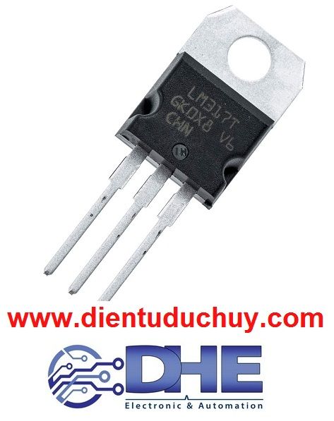 IC LM317 - ADJ (điện áp ra điều chỉnh 1.25 - 37V, 1.5 Ampe)