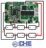 MẠCH SẠC & XẢ 6S PIN LITHIUM 18650, HXYP - 6S - JW12,  22V 24V DÒNG XẢ TỐI ĐA 14A, CÓ CÂN BẰNG DÒNG ĐIỆN