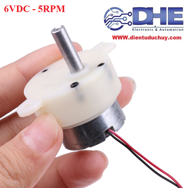 ĐỘNG CƠ GIẢM TỐC 6V-5RPM