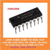 SN74HC595 DỊCH VÀ CHỐT DỮ LIỆU ĐẦU RA 8BIT, DIP 16 CHÂN