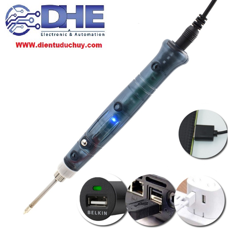 MỎ HÀN THIẾC MỎ HÀN CHÌ MINI USB 5V 8W NHỎ GỌN CẦM TAY – LINH KIỆN ĐIỆN ...