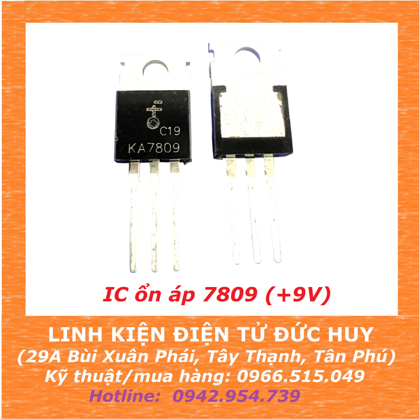 IC ổn áp 7809 (+9V)