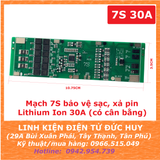 Mạch 7S 25.9V 30A bảo vệ sạc xả pin lithium (có cân bằng)