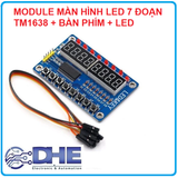 Module học lập trình giao tiếp led, bàn phím TM1638