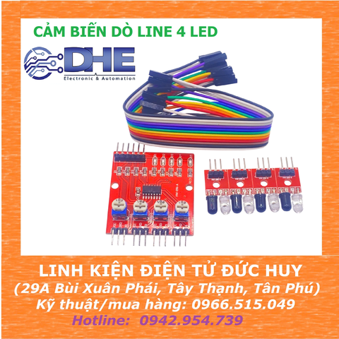 cảm biến dò line 4 Led
