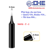 MŨI HÀN SIÊU NHỌN, SIÊU TỐT 900M - T - I PHÙ HỢP CHO MỎ HÀN QUICK 936, HAKKO, MỎ HÀN 806...