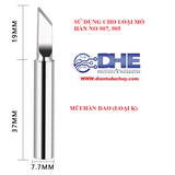 ĐẦU MŨI HÀN DÙNG CHO No907 907 905