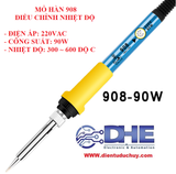Mỏ hàn thiếc mỏ hàn chì 90W, điều chỉnh được nhiệt độ, 220VAC