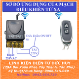 Mạch điều khiển từ xa 1 thiết bị 30 Ampe 220VAC học lệnh 433mhz 315mhz