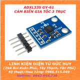 ADXL335 GY-61 Cảm biến gia tốc 3 trục - đầu ra tín hiệu Analog trên 3 trục X,Y,Z