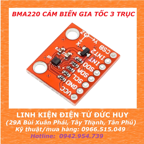 BMA220 Cảm biến gia tốc 3 trục