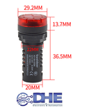 AD16 22SM đèn báo, còi báo động 22mm 12VAC/DC (CÓ THỂ SỬ DỤNG AC HOẶC DC)