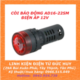 AD16 22SM đèn báo, còi báo động 22mm 12VAC/DC (CÓ THỂ SỬ DỤNG AC HOẶC DC)
