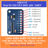 ADS1115 MẠCH CHUYỂN ADC 16BIT GIAO TIẾP I2C