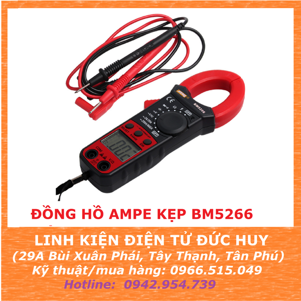 Ampe kẹp đo dòng điện kỹ thuật số 600Ampe DC/AC BM2566