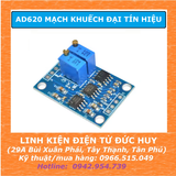 AD620 MẠCH KHUẾCH ĐẠI TÍN HIỆU MICROVOLT, MILIVOLT