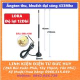 ĂngTEN thu khuếch đại sóng LORA 433MHz GAIN (Độ lợi) 12dBi