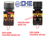 NÚT NHẤN NGUỒN KÉP CÓ ĐÈN APBB - 22 & 25N ĐIỆN ÁP 24V ( 1 NO + 1 NC )