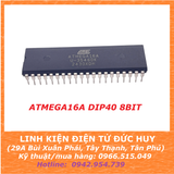 ATmega16A-PU, loại DIP40, hàng chất lượng cao, AVR 8-bit, Flash 16kB, 10000 lần ghi xóa