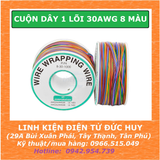 DÂY HÀN MẠCH, DÂY NỐI MẠCH JUMP PCB 1 LÕI 30AWG 8 MÀU ( 1 MÉT )