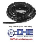 Dây xoắn ruột gà phi 8mm,10mm,12mm, 14mm, 16mm, 18mm, 20mm (2 màu đen, trắng)