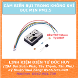 PM2.5 GP2Y1014AU  Cảm biến bụi nồng độ bụi trong môi trường không khí ( KÈM TRỞ 150 VÀ TỤ 220UF )