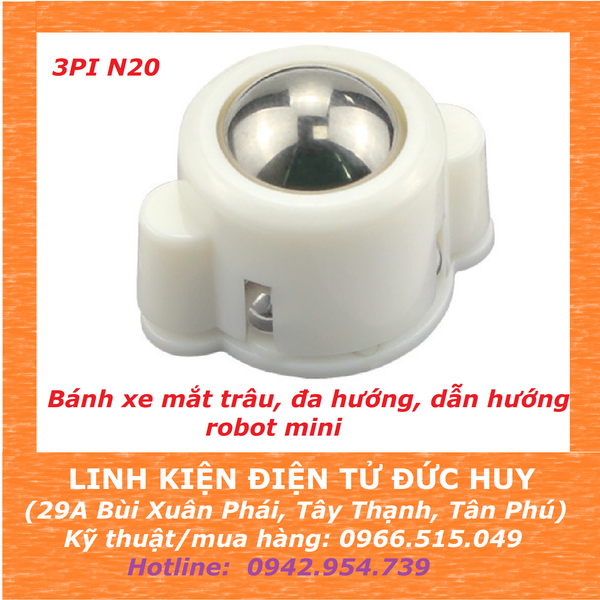 Bánh xe mắt trâu dẫn hướng, đa hướng xe robot mini 3PI N20