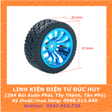 Bánh xe robot mini dò line, tự hành 65mm