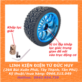 Bánh xe robot mini dò line, tự hành 65mm