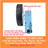 Bánh xe robot bám đường tốt, đường kính 65mm, màu trắng