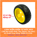 Bánh xe robot màu vàng 65mm