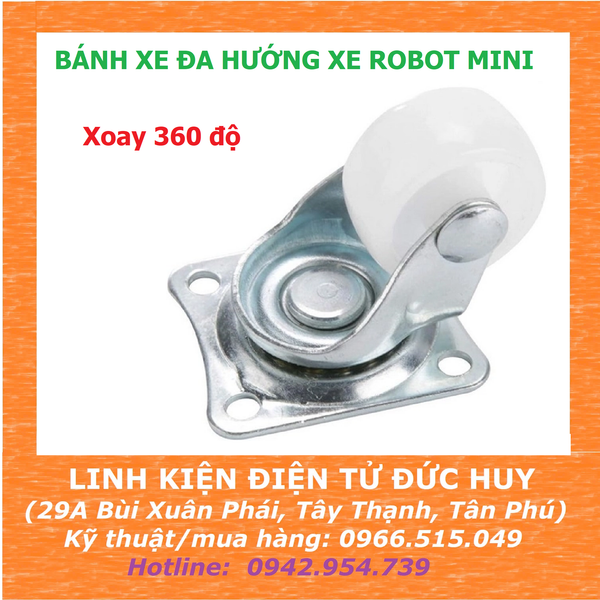 Bánh xe đa hướng robot, xoay tự do