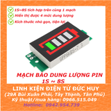 MẠCH BÁO DUNG LƯỢNG PIN, 1S - 8S, TẤT CẢ TRONG MỘT - MÀU XANH LÁ CÂY