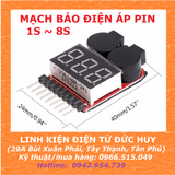 MẠCH ĐO VÀ BÁO ĐIỆN ÁP PIN LIPO 1S - 8S