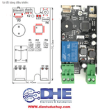 Module kiểm soát, điều khiển vân tay K215 ( Kết hợp với các module vân tay R305, R307, R501, R503...)