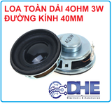 LOA TOÀN DẢI 4OHM 3W (4R3W) ĐƯỜNG KÍNH 40MM