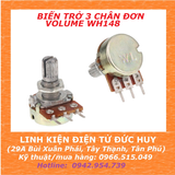BIẾN TRỞ 3 CHÂN ĐƠN VOLUME WH148 1K/2K/5K/10K/20K/50K/100K/500k