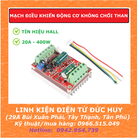 ZS X11H MẠCH ĐIỀU KHIỂN ĐỘNG CƠ KHÔNG CHỔI THAN BLDC CÓ HALL , 400W